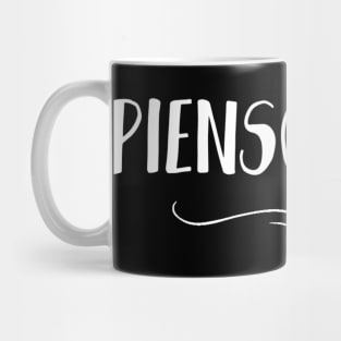 Pienso en ti, i'm thinking about you in spanish, hablemos del amor series Mug